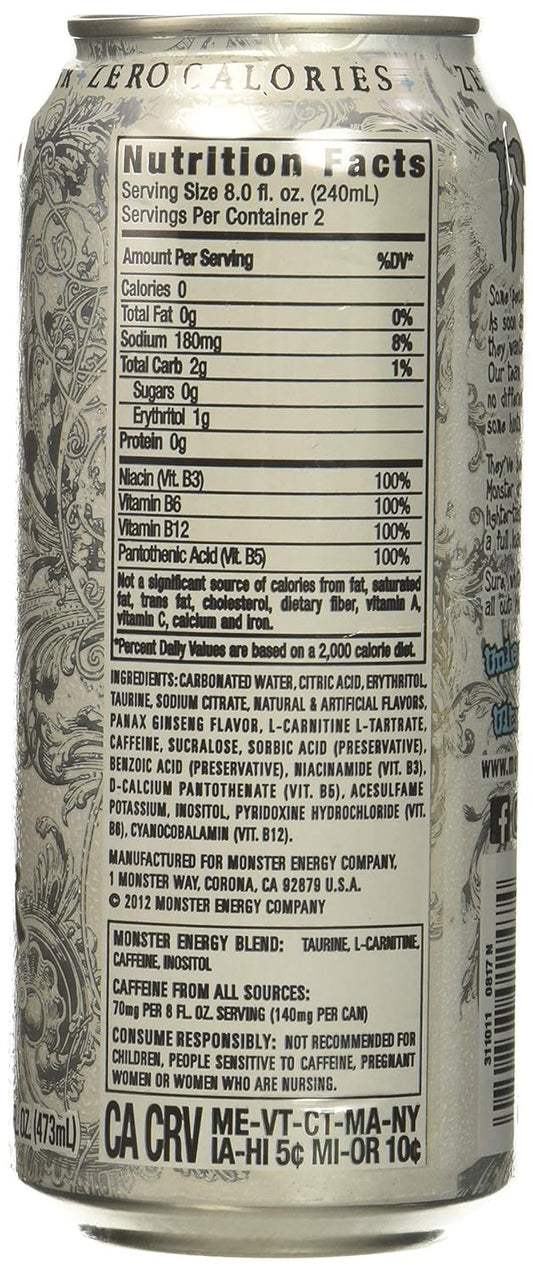 Monster Energy Zero Ultra, 16 fl oz.